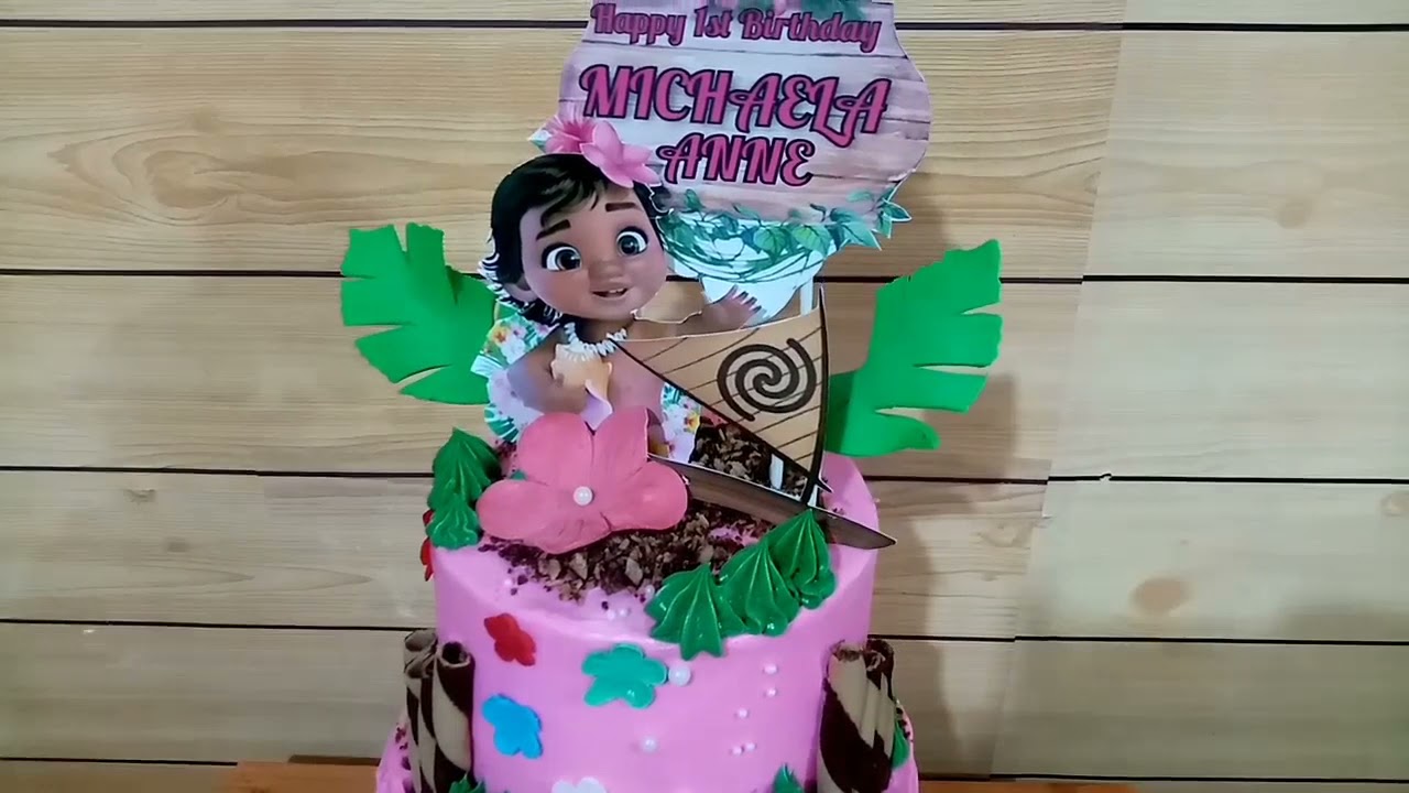 Moana Cake | Moana 2 tier cake 