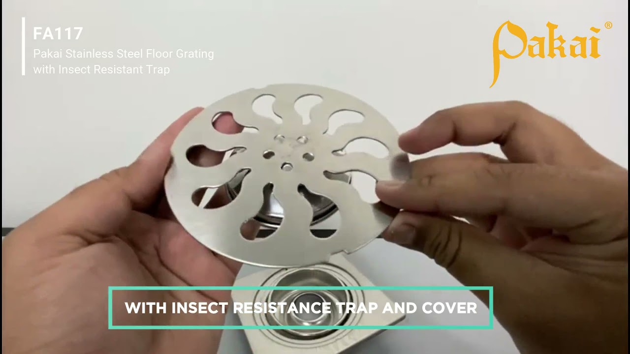 Product Video - Stainless Steel Floor Grating with Insect Resistant Trap (FA117)