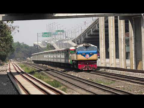 Subarna Express Train Heading towards Dhaka Railway Station skipping Banani Railway Station