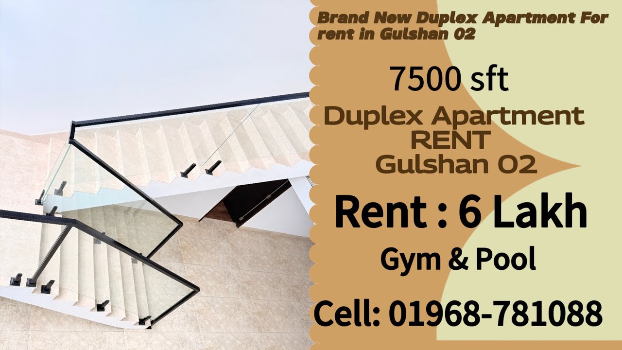 Lake view Luxurious Duplex Apartment For Rent in Gulshan 02