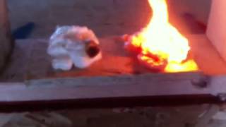 Non laboratory test of fire block foam