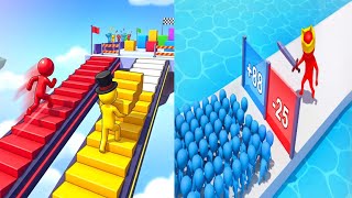Bridge Race VS Count Master 😐😑 Max Level Unlocked Android and iOS SpeedRun Gameplay Challenge.