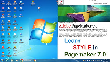 DTP Professional Courses- Pagemaker 7.0 Tutorial 6 (STYLE)