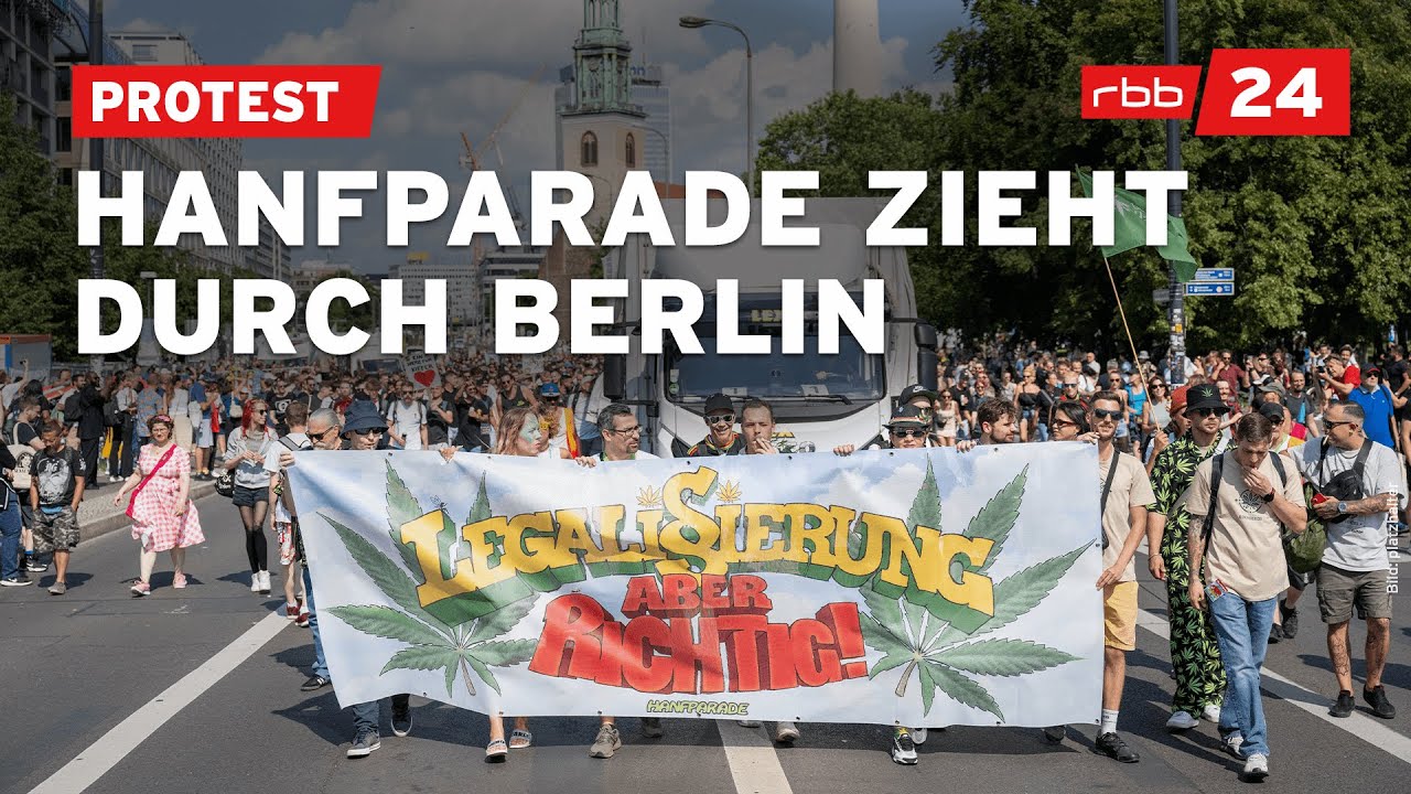 Hanfparade in Berlin: Cannabis-Konsumenten fordern weitergehende Legalisierung