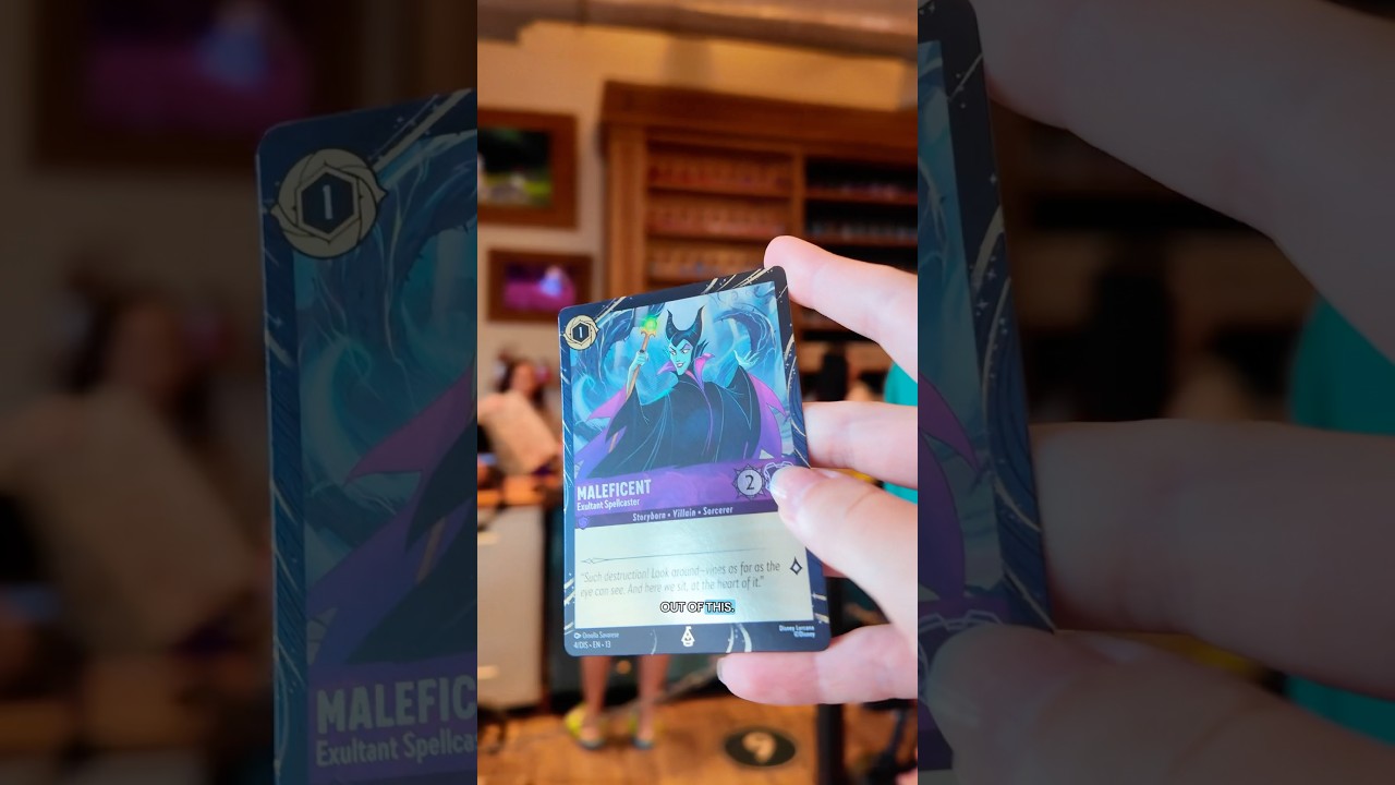 Lorcana CHAOS at Disney Springs!😵‍💫 #disney #lorcana #lorcanatcg #waltdisneyworld #wdw