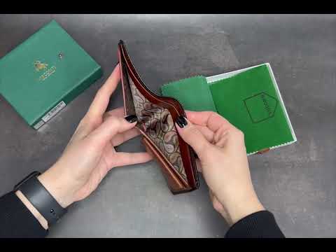 Стильный мужской портмоне Visconti AT60 B/TAN Milo c RFID коричневый video