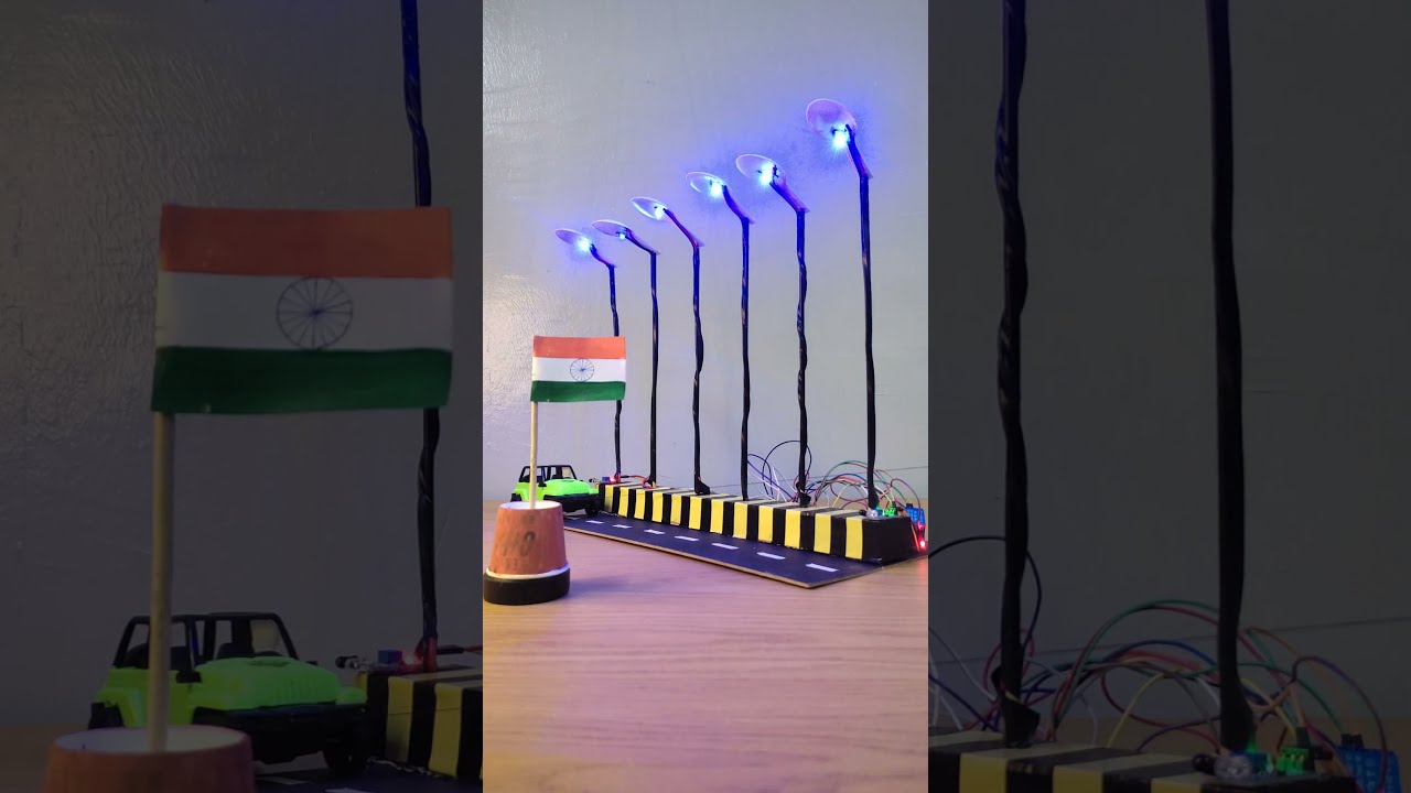 Automatic Street Light Project Arduino IR Sensor Code Diy Experiment