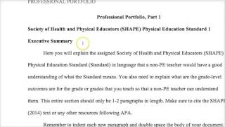 KIN 792A Professional Portfolio Draft 1