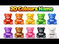 20 Colours Name English and Hindi | Preschool Color Learning 🎨👶 JOJO WALA COLOUR