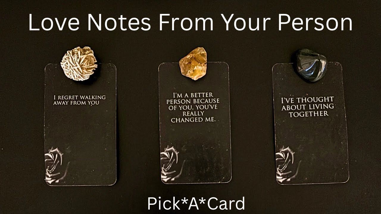 💟💐Love Notes From Your Person (MESSAGE CARDS ONLY)❤️Pick-A-Card Love Reading❤️