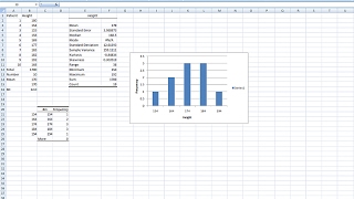 Statistics Lecture 1, Descriptive Statistics; Example using Excel 2007