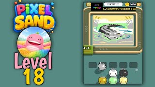 Pixel sand: Color flow level 18 | all parts gameplay walkthrough solution