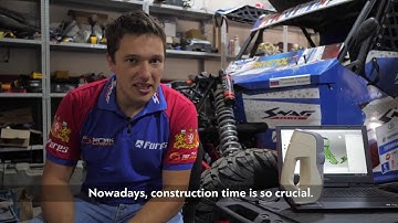 Reverse-engineering racing parts with Artec Eva