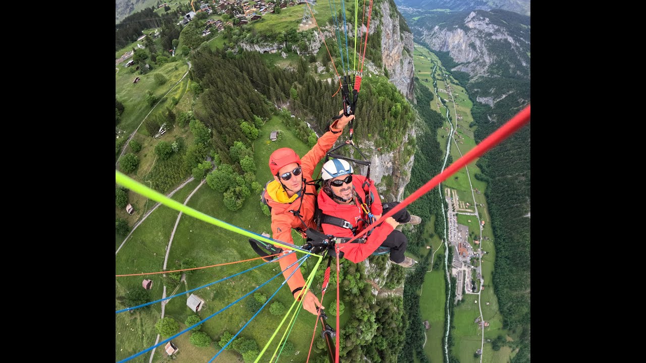 Paragliding with Airtime Paragliding in Mürren Switzerland