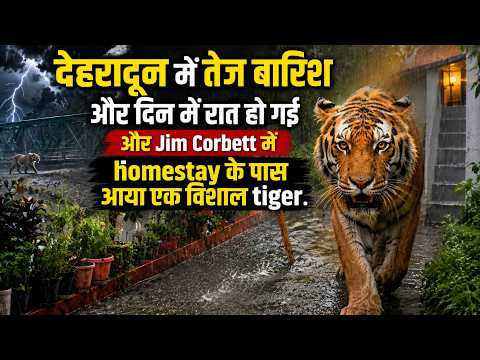 देहरादून में अचानक मौसम हुआ खतरनाक 😨 और Jim Corbett में दिखा विशाल Tiger