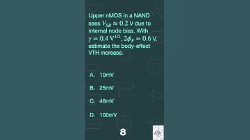 VLSI Design Quiz 16 #vlsidesign #semiconductor