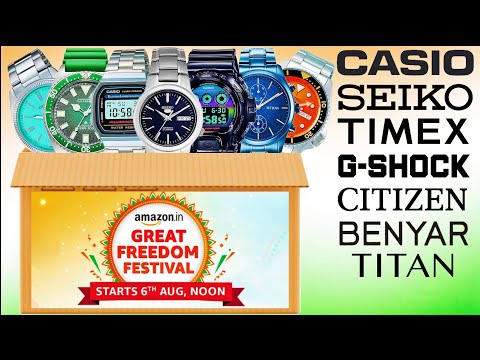 Top 20 Best Watch Offers Amazon Freedom Sale! Casio, Seiko, Citizen, G-shock, Timex, Benyar