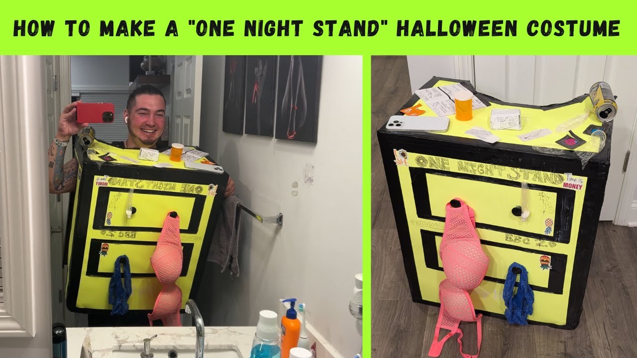 How To Make A "One Night Stand" Halloween Costume! - YouTube