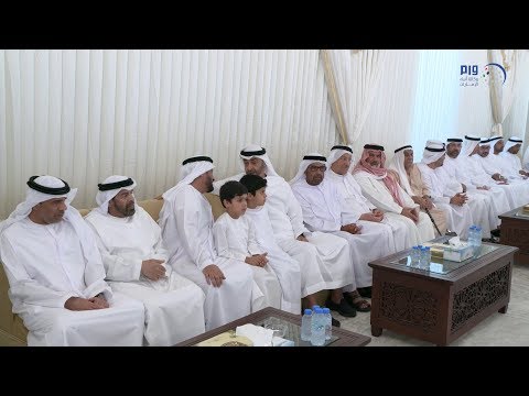 محمد بن زايد يقدم واجب العزاء في وفاة أرملة السيد محمد الهاشمي 
