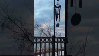 Winter Sky Wind Chimes ❄️ Peaceful Riverfront Sounds
