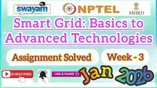 Smart Grid:Basics to Advanced Technologies Week 3 Assignment Answer#January2026#NPTELASSIGNMENTS#PYQ