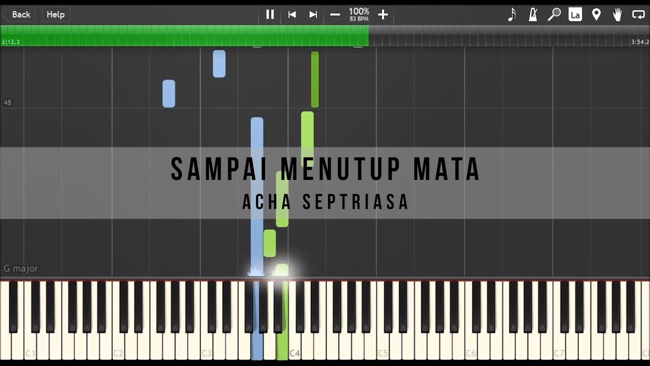 Heart Ost Acha Septriasa Sampai Menutup Mata Piano Tutorial Youtube