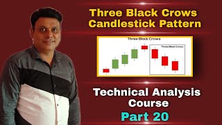 Three Black Crows Candlestick Pattern l Technical Analysis Course l Part 20 l