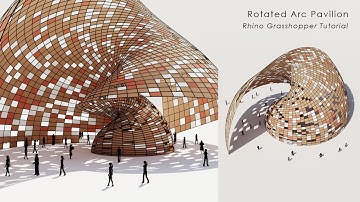 Rotated Arc Structure Pavilion Rhino Grasshopper Tutorial