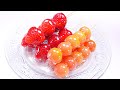 【飯テロ系ASMR】いちご飴とトマト飴🍓🍅 FRUITS CANDIED TANGHULU EATING SOUNDS NO TALKING【咀嚼音】