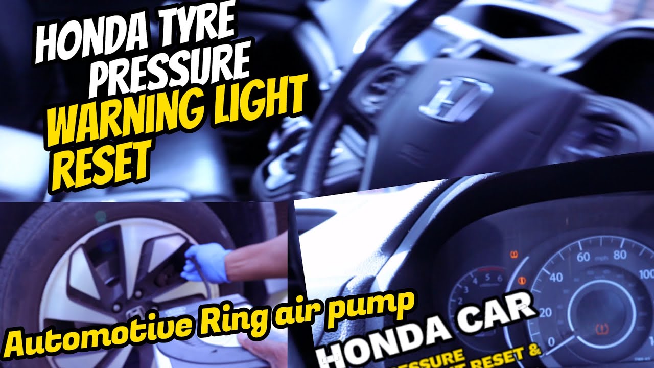 How To Reset Tyre Pressure Warning Light of HONDA Car| How to Use
