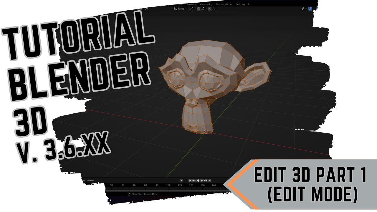 TUTORIAL BLENDER 3D: edit mode part 1 - YouTube