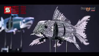 S Innovate 7006A-D Robot Shark Swim Fish Gear Power Toy Blocks Toys 342PCs Kid - Banggood.com screenshot 5