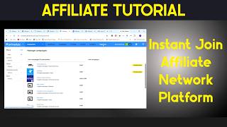 | Affiliate Tutorial | - | Instant Join Affiliate Network Platform | Affiliate network | rkvideo1 |