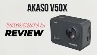 AKASO V50X Review 4K Action Camera with Digital Stabilization | Unboxing