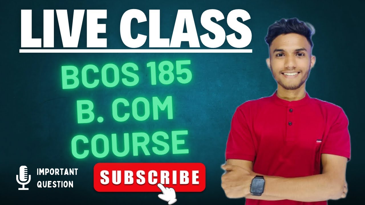 BCOS 185 उद्यमिता | important questions | Hindi | IGNOU WALAY