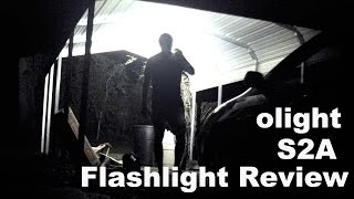 Olight S2A EDC Flashlight Review and Comparison.  Bright and powered by 2 AA batteries. screenshot 3