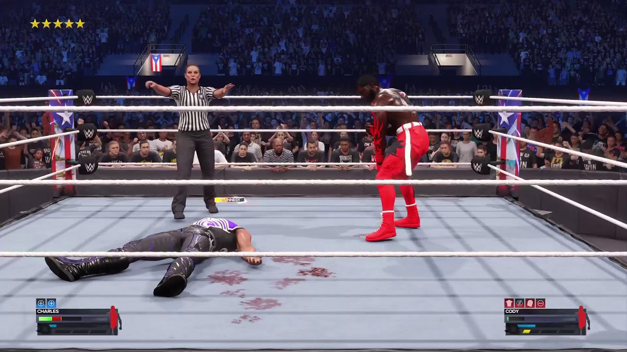 WWE 2K24 Charles vs Cody Last Man Standing Match Backlash YouTube