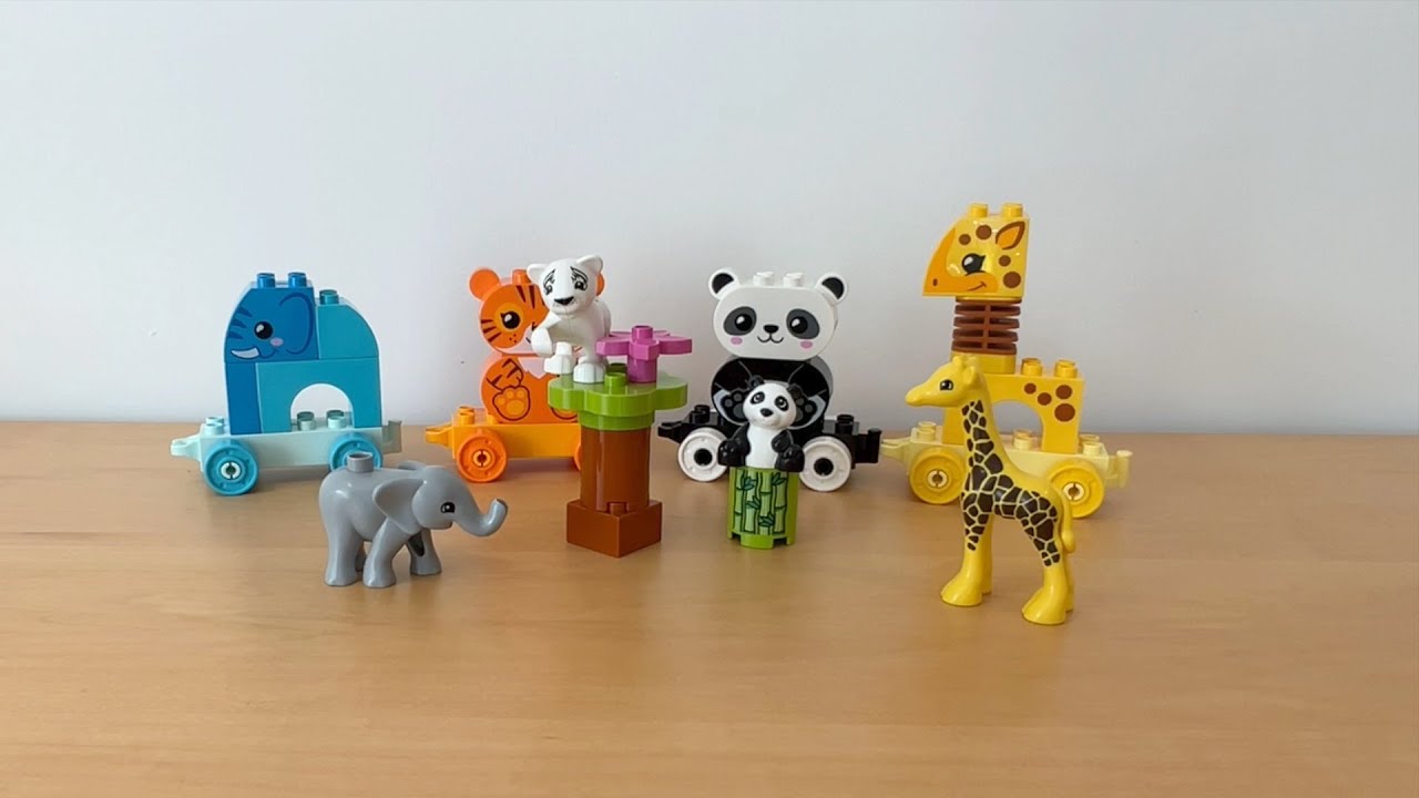 Lego Duplo Animal Train and Baby Animals Kids Play Time Toys Fun Unboxing