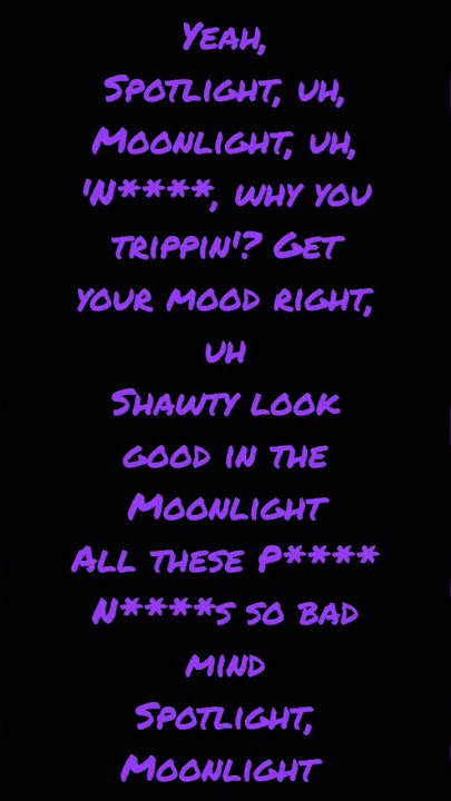 Moonlight- XXXTENTACION (AKA, JAHSEH DWAYNE RICARDO ONFROY)