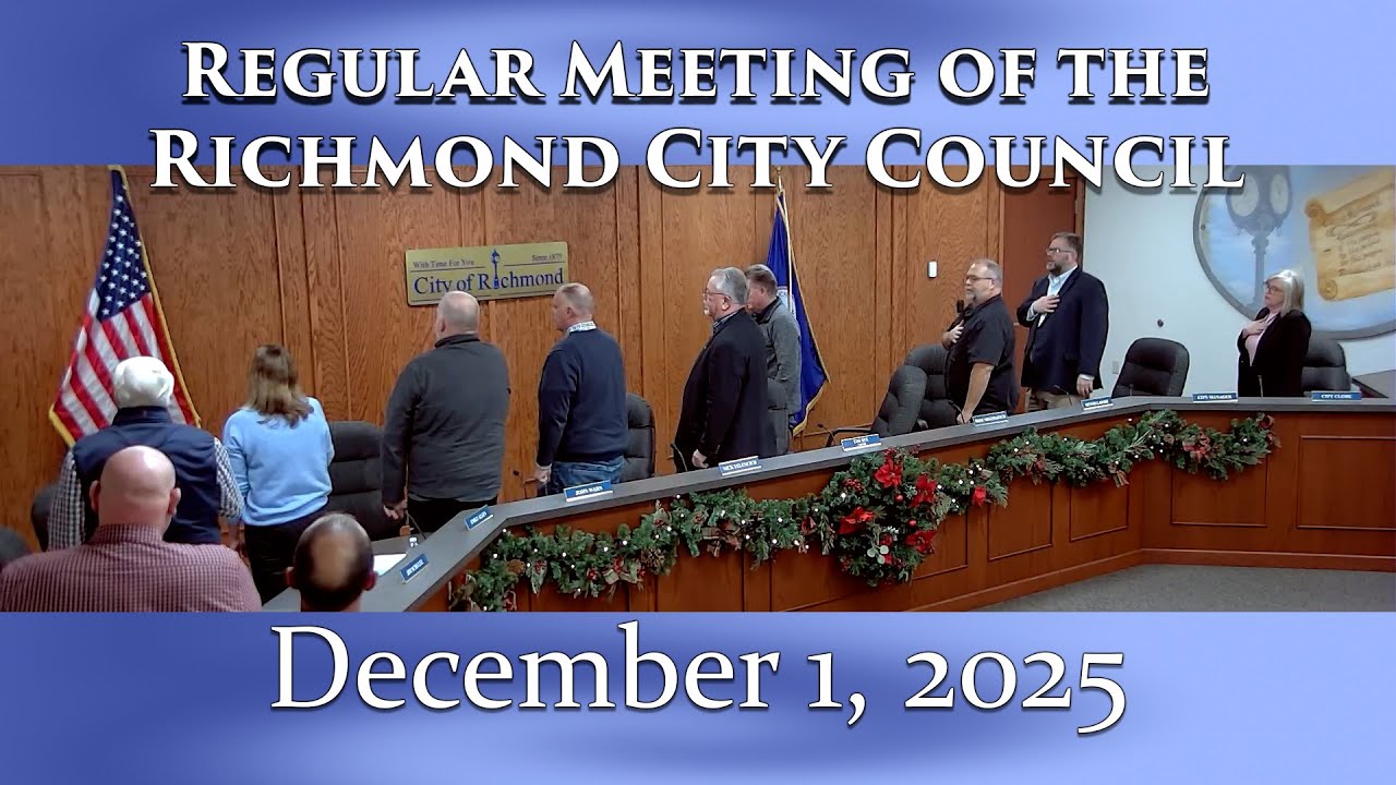 Regular Meeting of the Richmond City Council on December 1, 2025 - YouTube