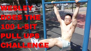 100 PULL UPS CHALLENGE | L-Sit Pull ups - Wesley | That's Good Money