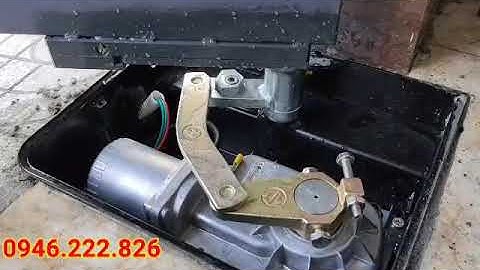 cận cảnh hoạt động mô tơ âm sàn V2 Vucan Italy