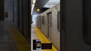 TTC Subway Train Enters Rosedale Station in Toronto Canada. iPhone 14 Pro Max Video Camera 4K. #ttc