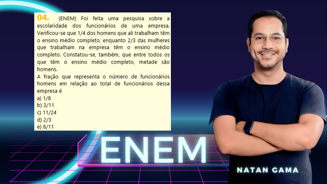 (ENEM) Foi feita uma pesquisa sobre a escolaridade dos funcionários de ...