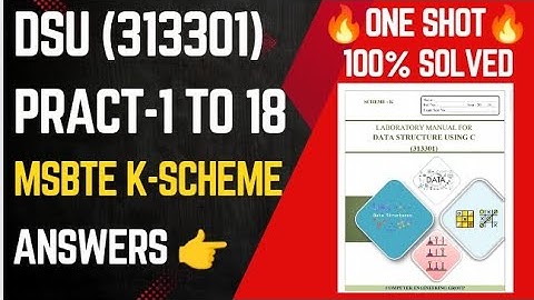 DSU All practical Answers in one shot MSBTE k-scheme || MSBTE || msbte k-scheme #ytshorts#education