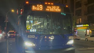 2025 New Flyer XD60 6352 Bx19 to Bronx Park at 145th Ave