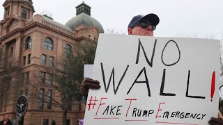 Protesters take to DC streets over Trump's national emergency declaration