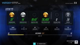 Hanzo HARD CARRY!!! | Eichenwalde | Overwatch: Origins Edition
