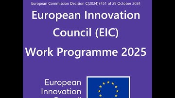 EIC 2025 work programme