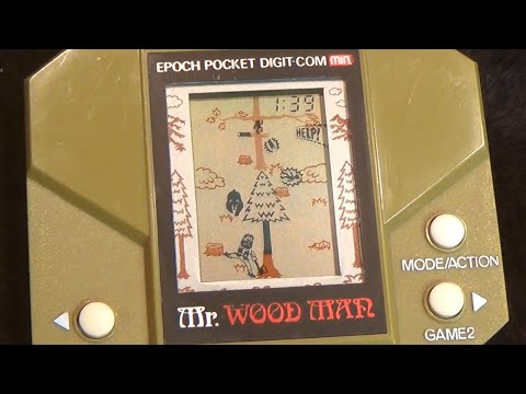 レトロ 電子ゲーム】エポック デジコム ミスターウッドマン 木こり